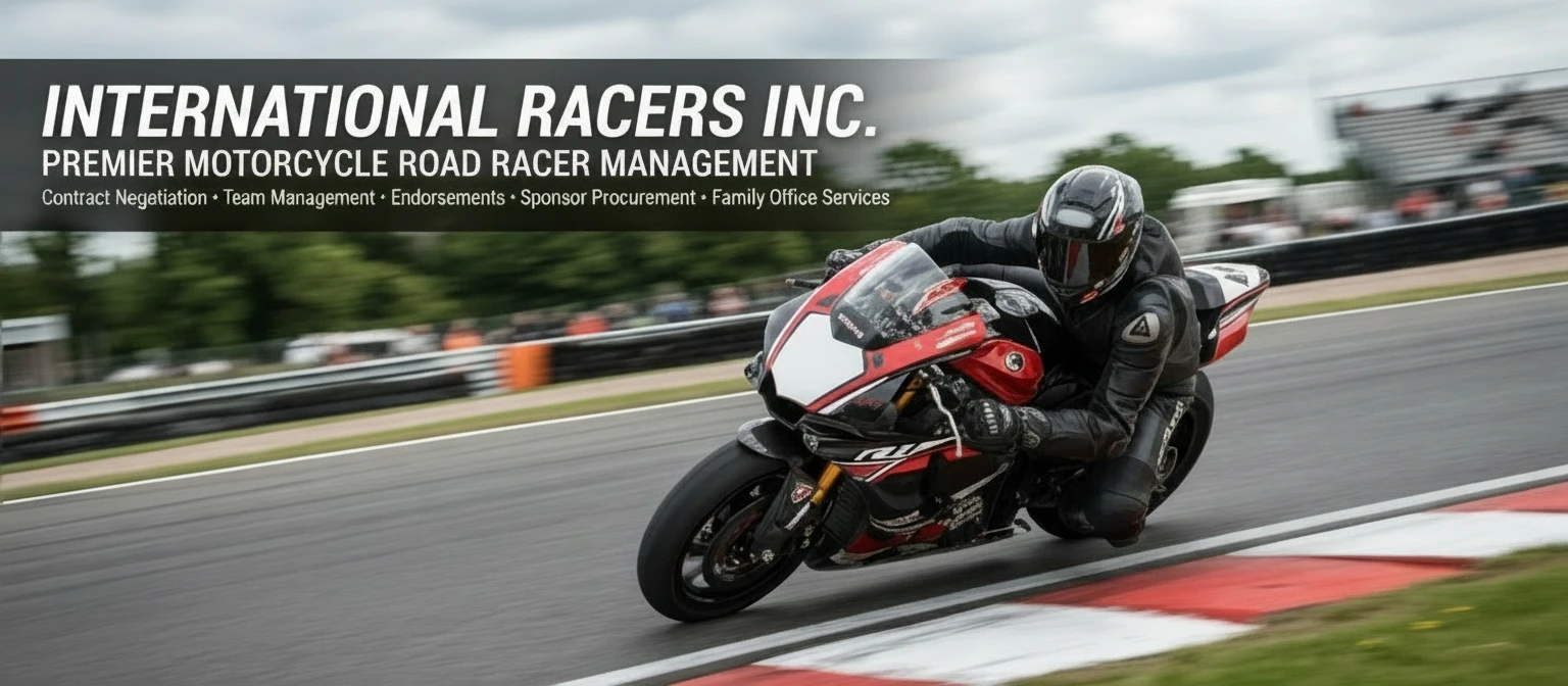 International Racers Inc. — Premier Motorcycle Road Racer Management: Contract Negotiation, Team Management, Endorsements, Sponsor Procurement, Family Office Services